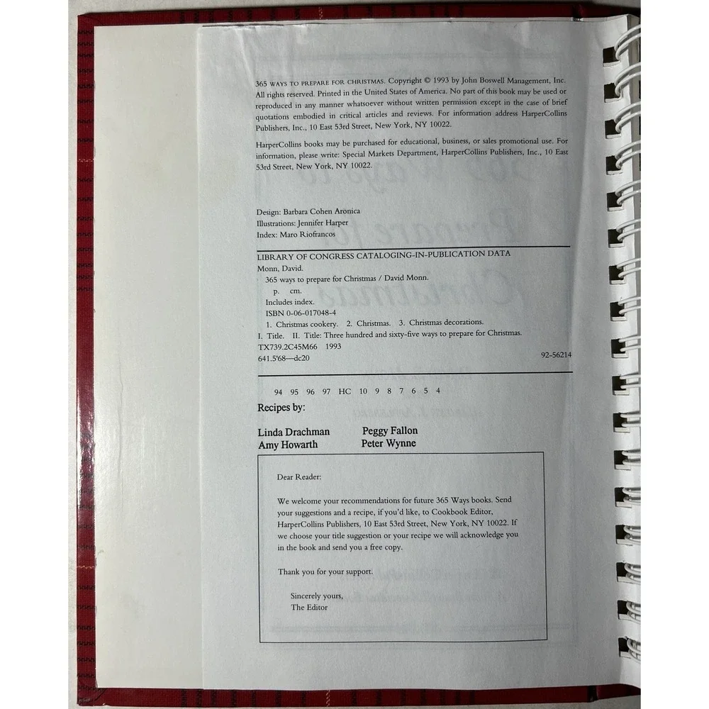 365 Ways to Prepare for Christmas by David E. Monn - 1995